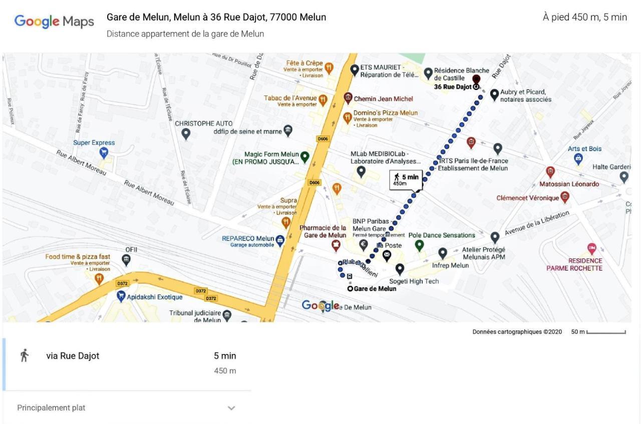 Studio A 300 Metres De La Gare Et 25 Minutes De Paris En Train Melun Ngoại thất bức ảnh